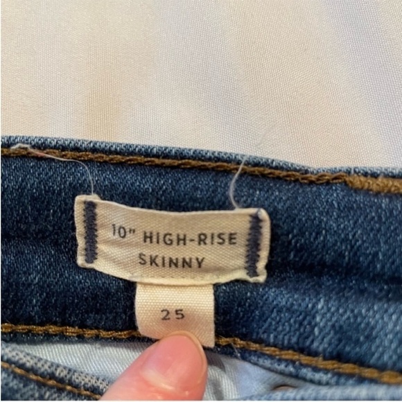 Madewell 10” High Rise Skinny Jeans in Bradshaw Wash 25 - Picture 11 of 15